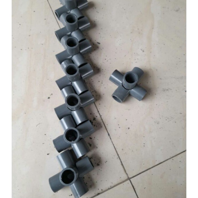 FG2 T 12 inchi 5 arah konektor pipa 5 arah tee cross sambungan pipa 5 arah fitting pipa pvc 5 way aw