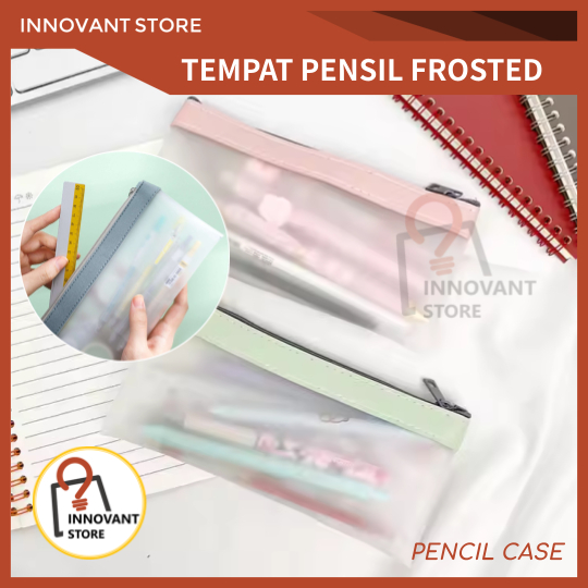 

Kotak Tempat Pensil Pouch Alat Tulis Kosmetik Travel Transparan Tepak Murah