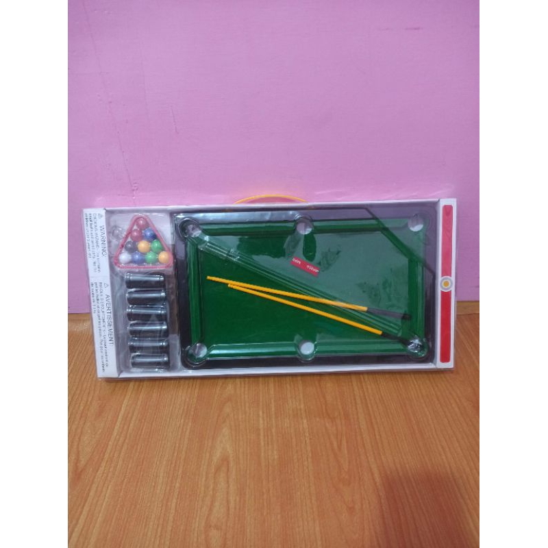 mainan billiard miniso