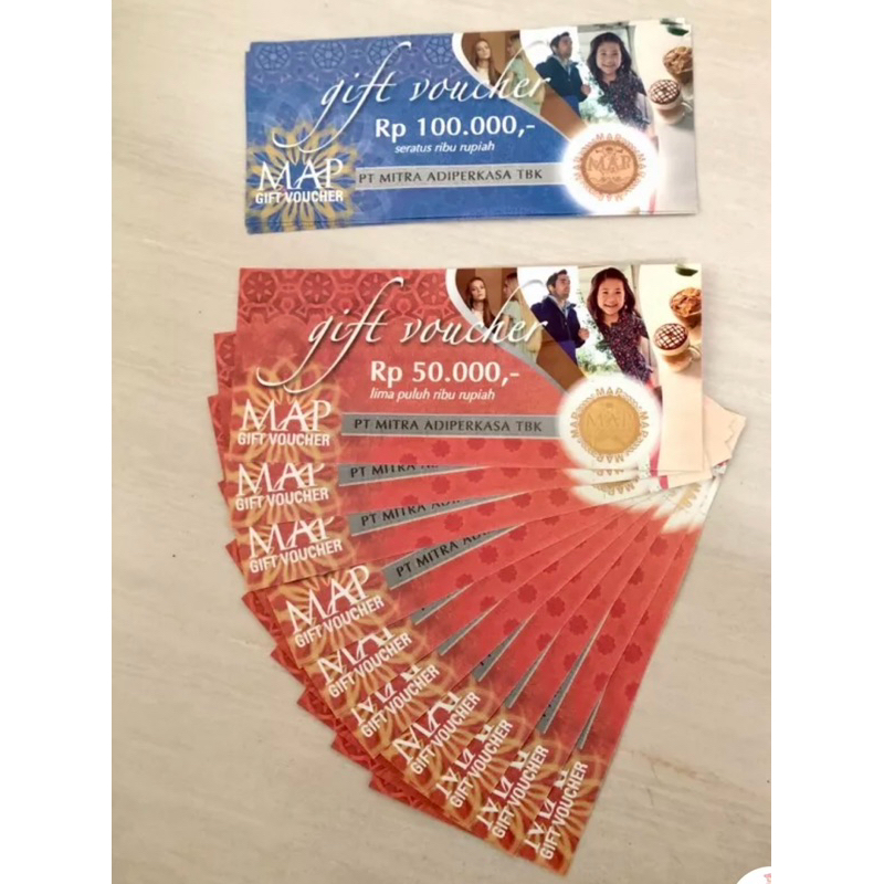 MAP - Voucher Fisik Rp. 50.000 senilai Rp 1.500.000