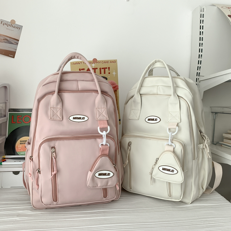 [BISA COD] Tas Ransel Seklah Korea Style Tas Sekolah Tas Kampus Wanita Ransel Tas Ransel Kampus Perm
