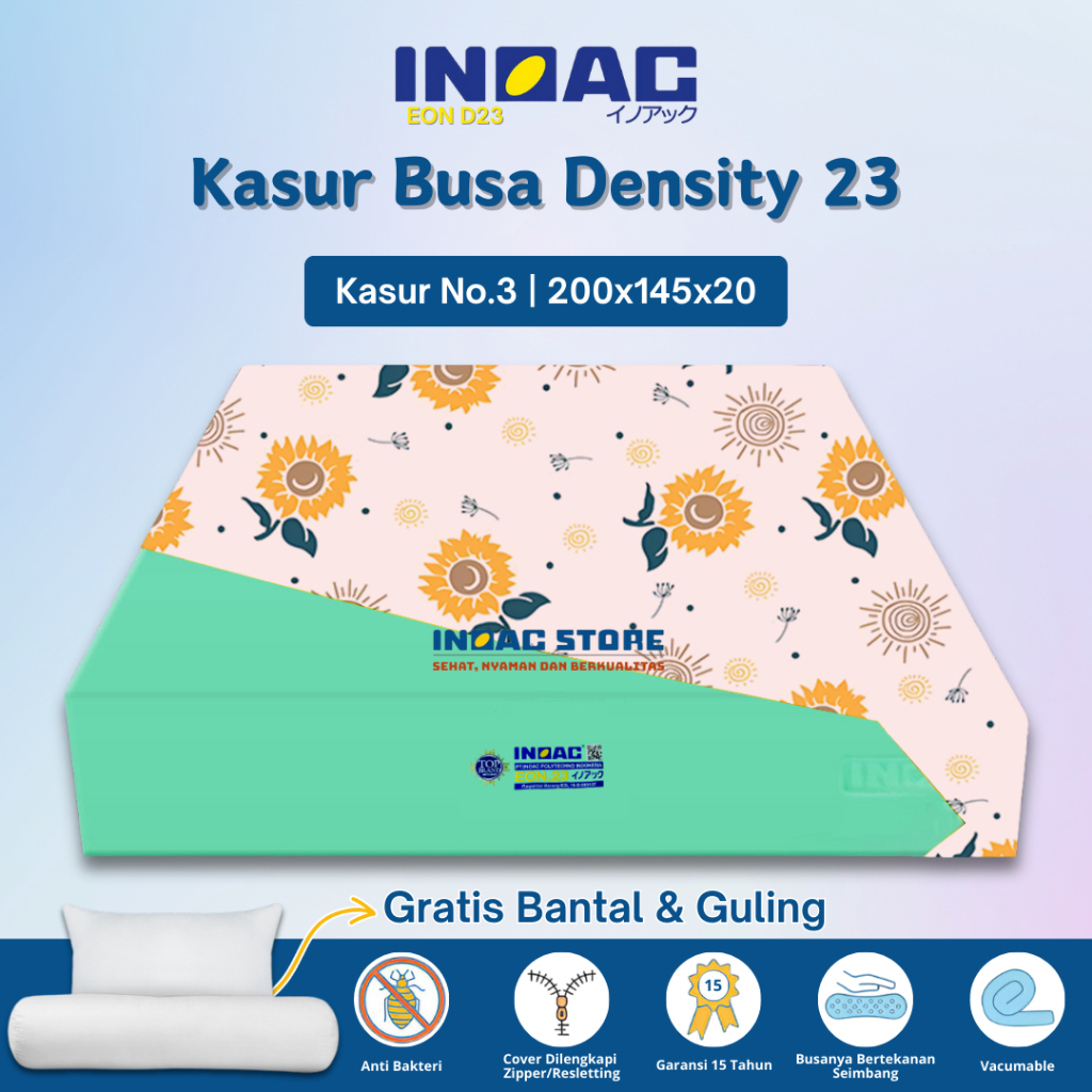 [200x145x20] Kasur Inoac Original Asli No 3 Tebal 20 cm Garansi 20 Tahun Murah By Inoac Store
