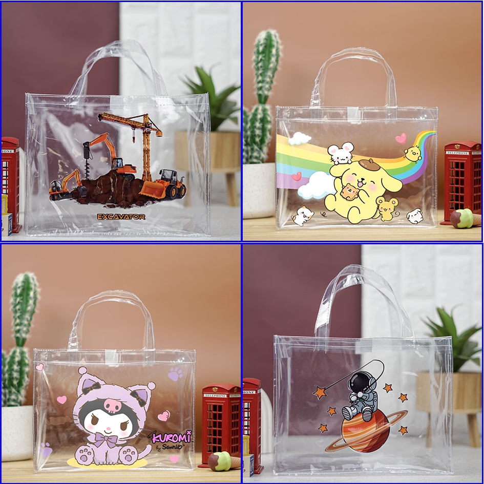 

Tas Ultah Muat Kotak Bento / Tas Ulang tahun Anak / Goodie Bag MIKA Print Karakter