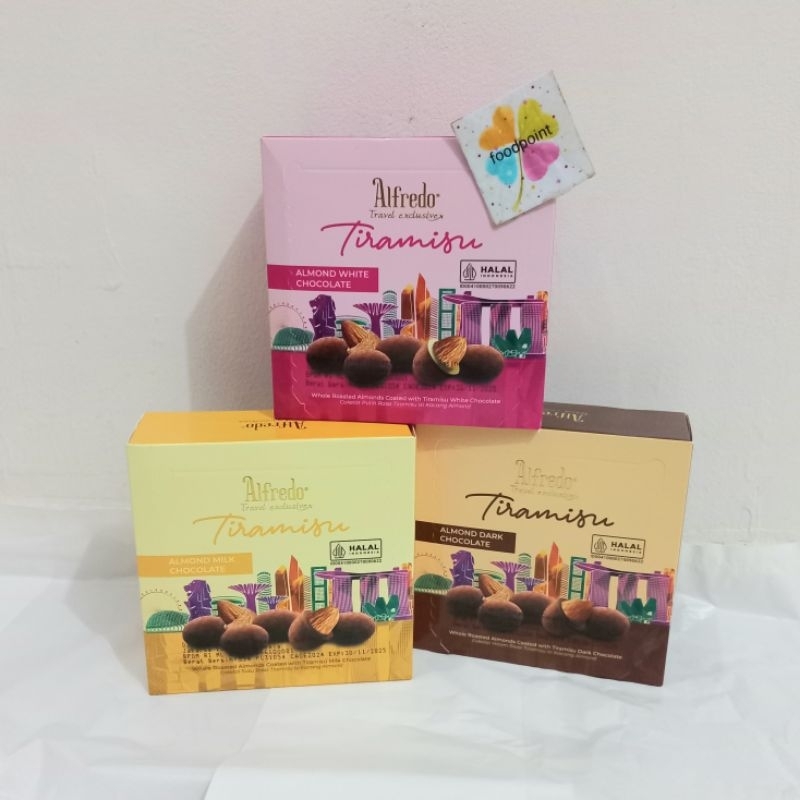 

Coklat Alfredo Tiramisu Almond 55gr per Box Chocolate