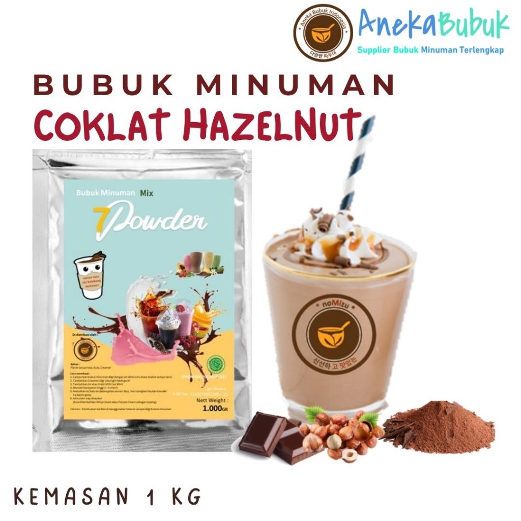 

BUBUK MINUMAN COKLAT HAZELNUT 1KG - BUBUK COKLAT - CHOCO POWDER