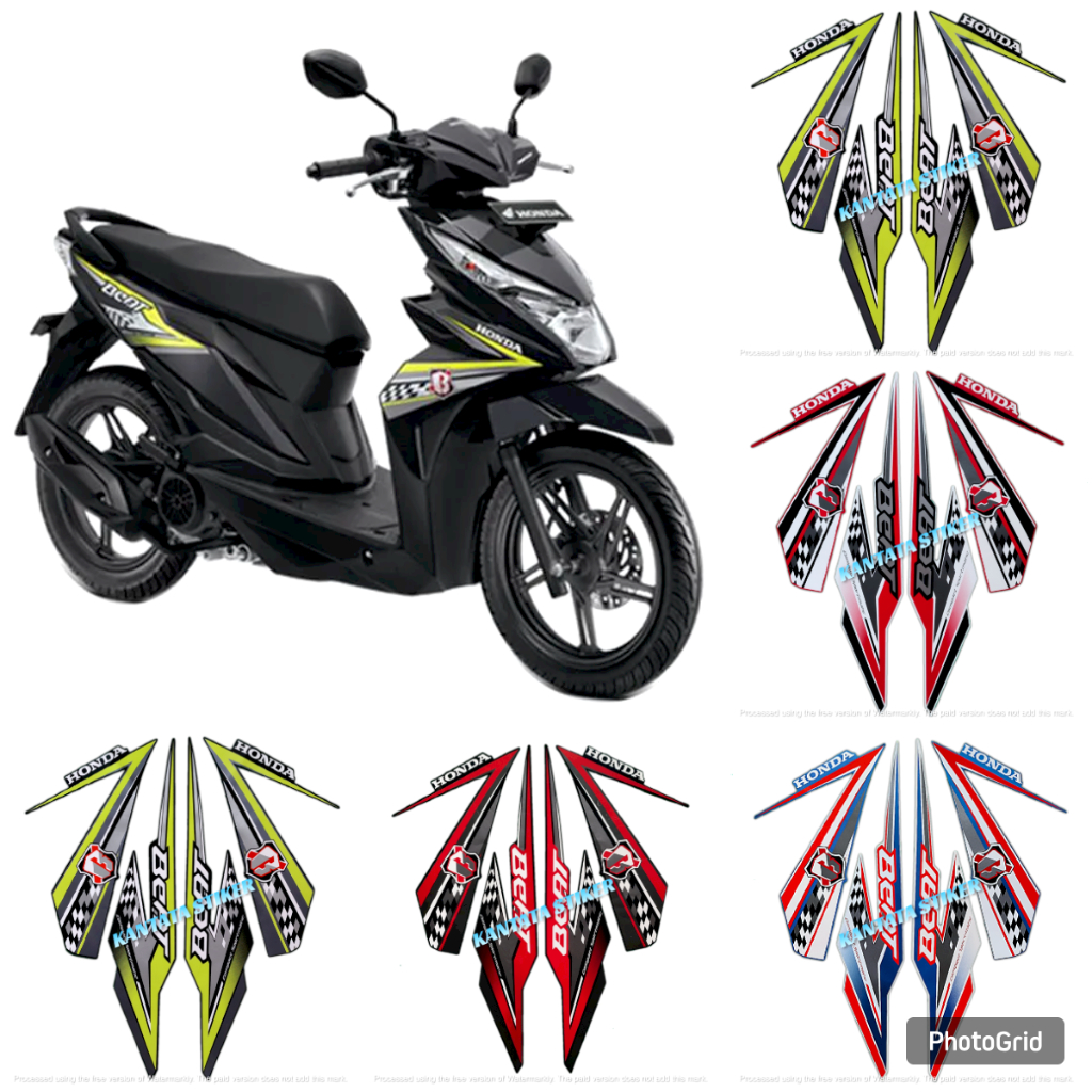 STIKER STRIPING MOTOR HONDA BEAT FI 2018 ESP STRIPING BEAT ESP 2018 STANDAR FULL SET