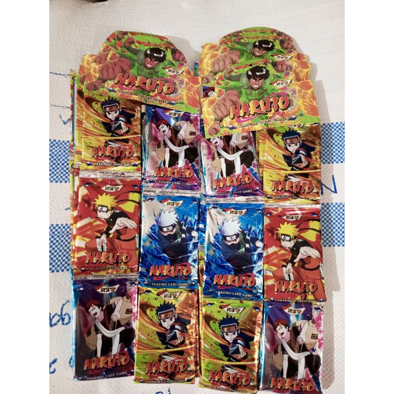 KARTU ONE PIECE NARUTO RENTENGAN 12SACHET / 96pcs KARTU TRADING CARD MAINAN ANAK FOIL CARD