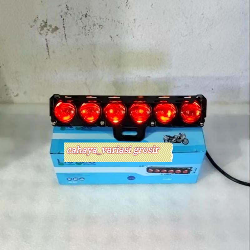 LAMPU SOROT MATA  / LAMPU TEMBAK 6 MATA SLIM UNIVERSAL MOTOR 3MODE