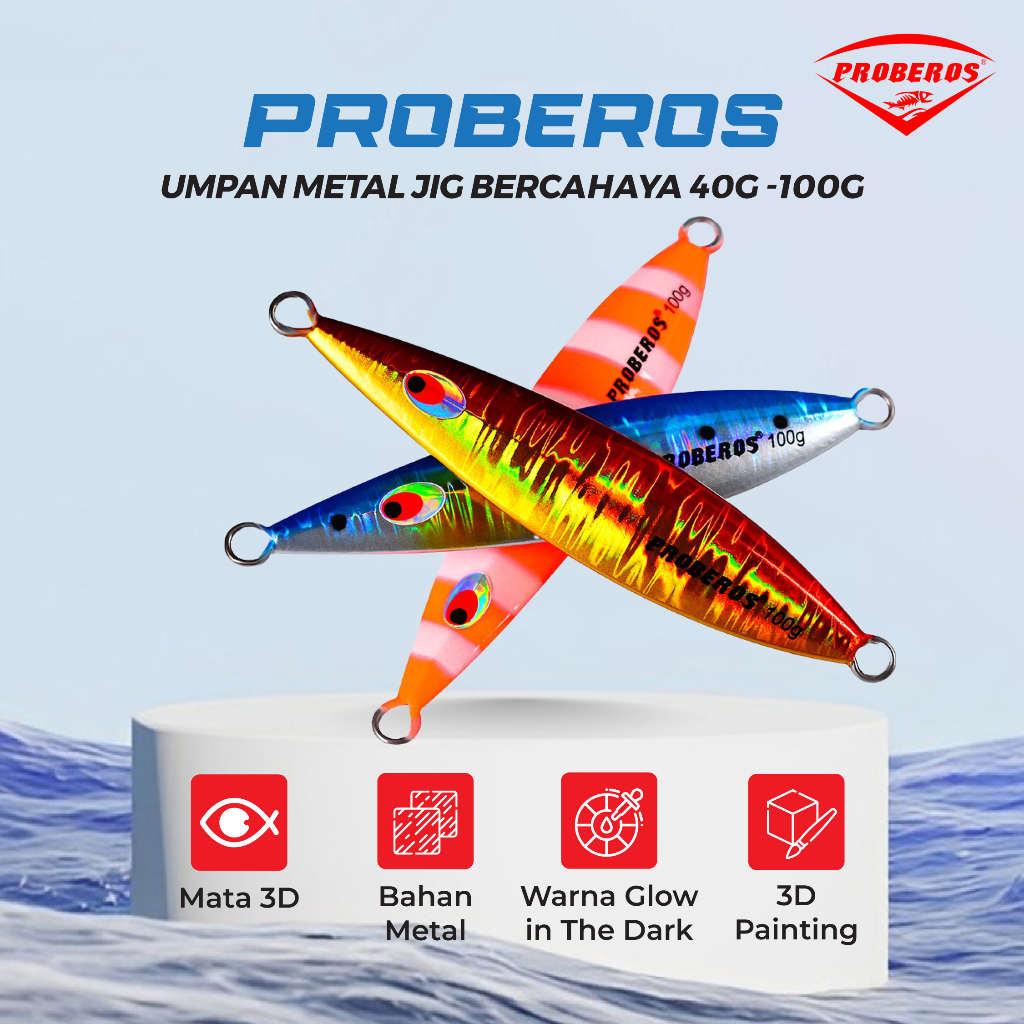 PROBEROS Umpan MetalJig Tenggelam 40-100G MJ047