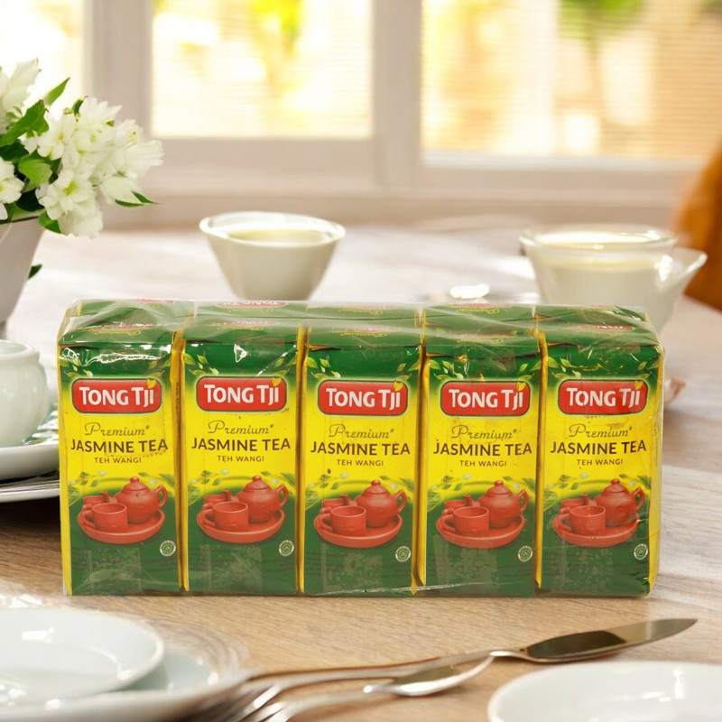 

Tong Tji Premium Jasmine Tea ( Teh Seduh ) Per slop ( 10pack isi 50gram )