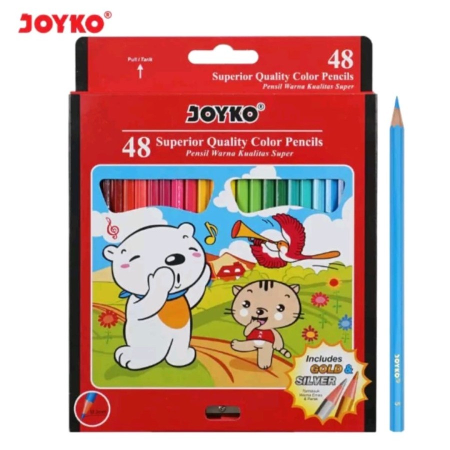 

PENSIL WARNA MEREK JOYKO COLOUR PENCILS 48 WARNA CP- 48PB