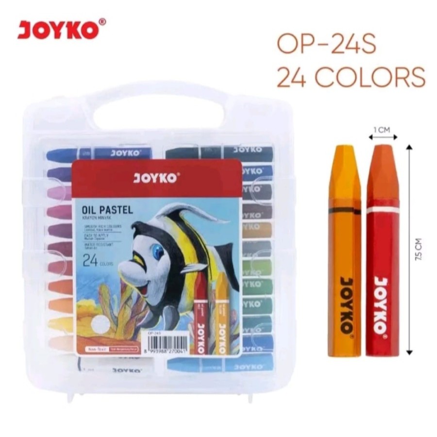 

CRAYON OIL PASTEL MEREK JOYKO OP-24S 24 WARNA TERLARIS