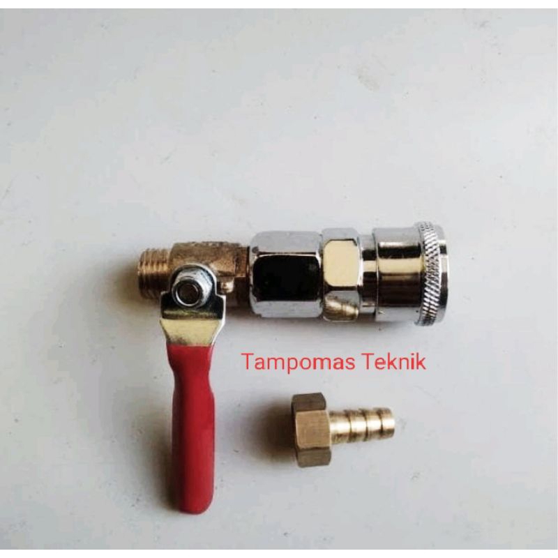 Kran Kompresor Bonus Coupler Sf20 Tekiro Sambungan kran Kompresor