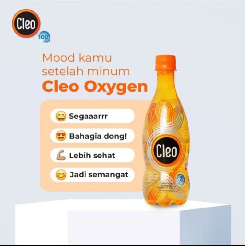 

AIR MINUN KESEHATAN OKSIGEN CLEO OXYGEN 500ML 1 KARTON ISI 24 BOTOL