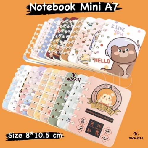 

Buku Book Mini Binder Notebook Ring Alat Tulis Memo Catatan Stationary Anak Sekolah Motif Kartun Lucu