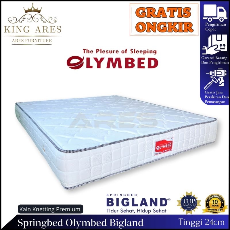 springbed Bigland Olymbed No.1 ukuran 180x200 T.24 Garansi 10 tahun kasur murah cirebon