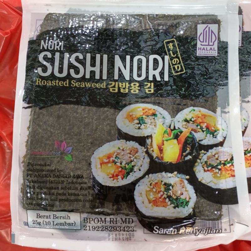 

Nori Sushi Nori isi 10 lembar ( Berat 25gr )