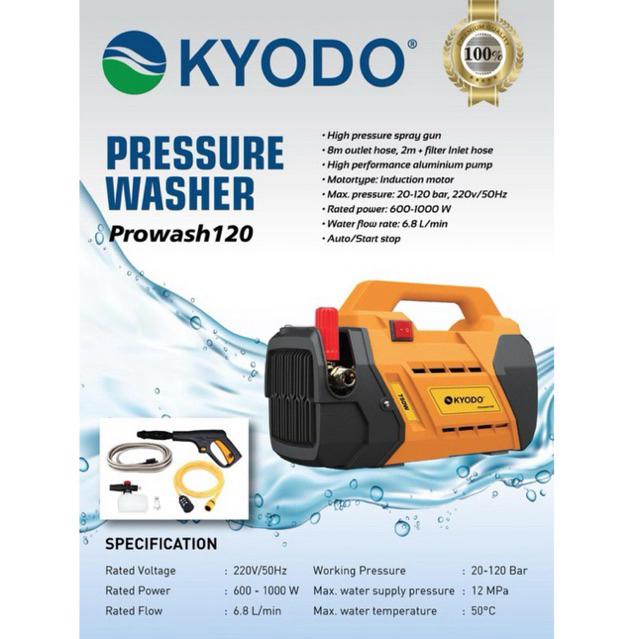 Jet Cleaner Kyodo Prowash 120 Pressure Washer