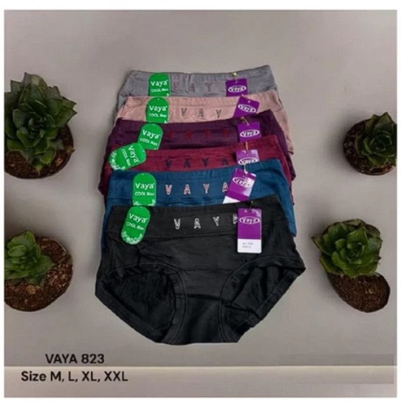 VAYA 3PCS 6PCS 12 PCS CELANA DALAM VAYA 823 / CD WANITA VAYA / CELANA DALAM WANITA VAYA 823 GROSIR
