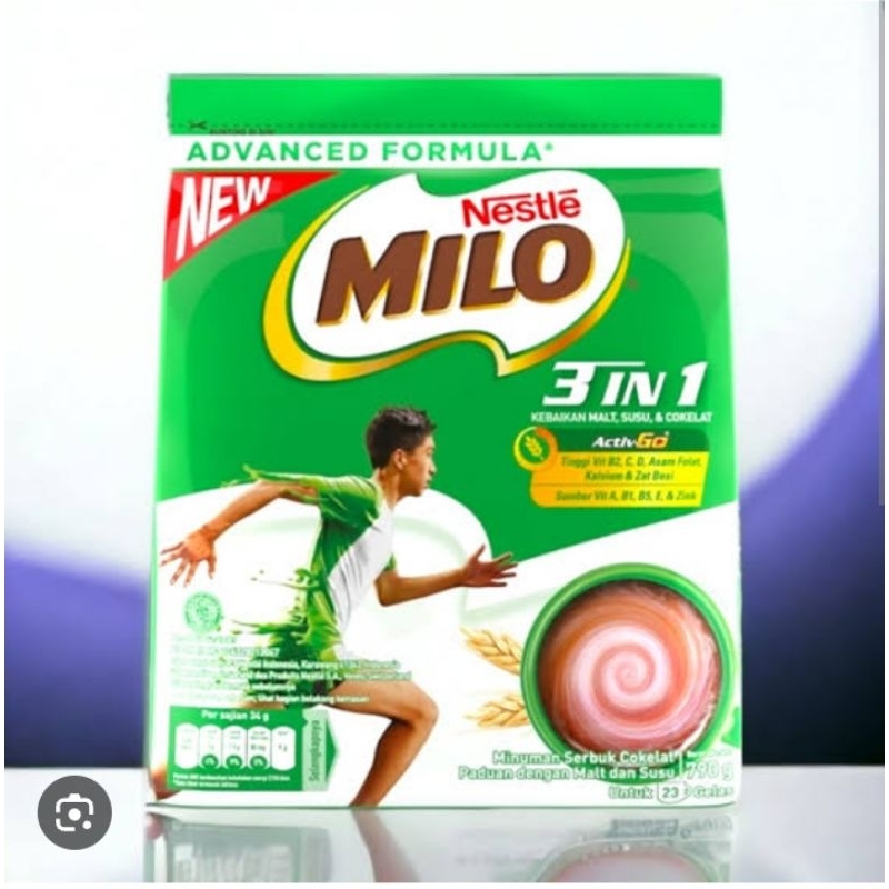 

MILO 3in1 susu bubuk activ-go 790gr exp november-desember 2024