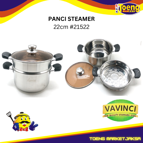 PANCI STEAMER 22cm #21522 VAVINCI
