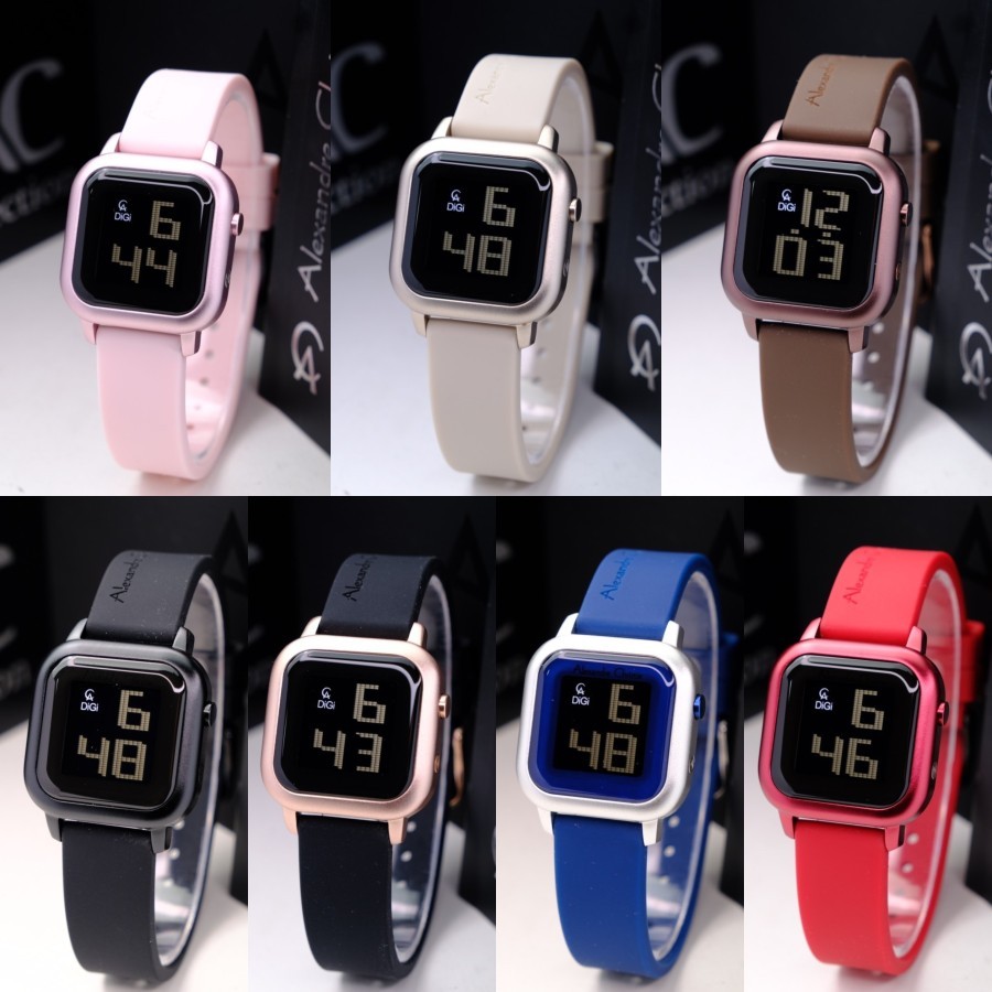 JAM WANITA ALEXANDRE CHRISTIE AC 9392 AC9392 DIGI RUBBER ORIGINAL