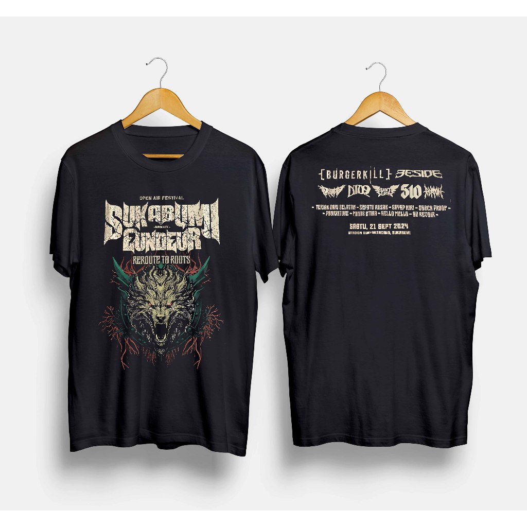 Kaos Band Sukabumi Eundeur Indonesia - Reroute to Roots / Tshirt Musik Rock Metal