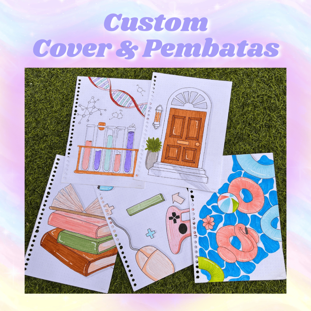 

✒️ CUSTOM COVER & PEMBATAS BINDER ✒️ | HANDMADE | [FREE REQUEST DESAIN]