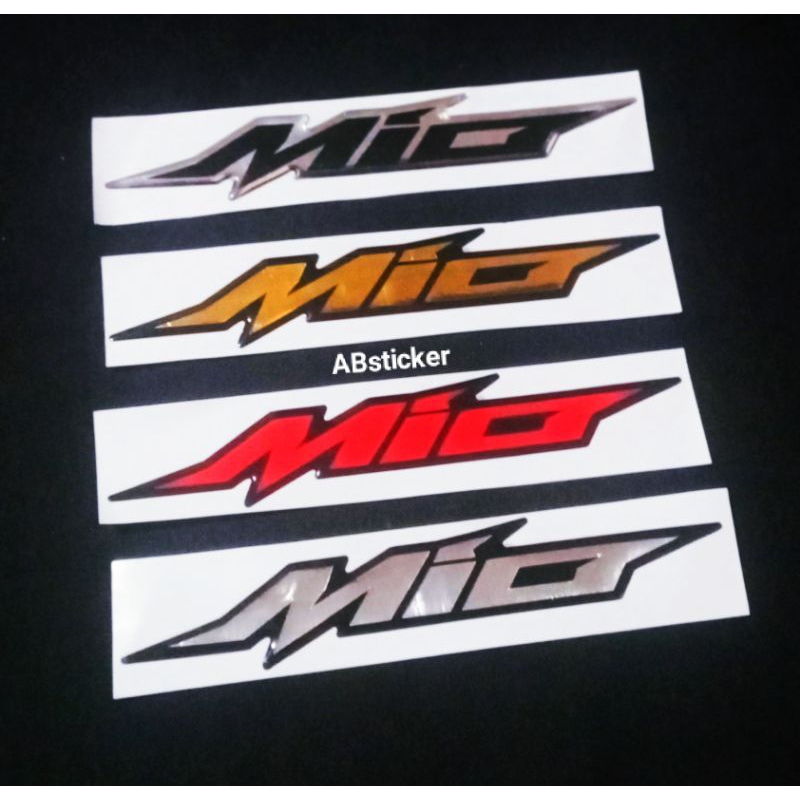 Sticker Emblem Mio Stiker Timbul Motor Mio