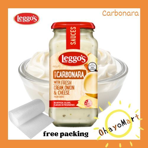 

Leggos Carbonara Fresh Cream, Onion And Cheese/ Leggo's Past sauce 490