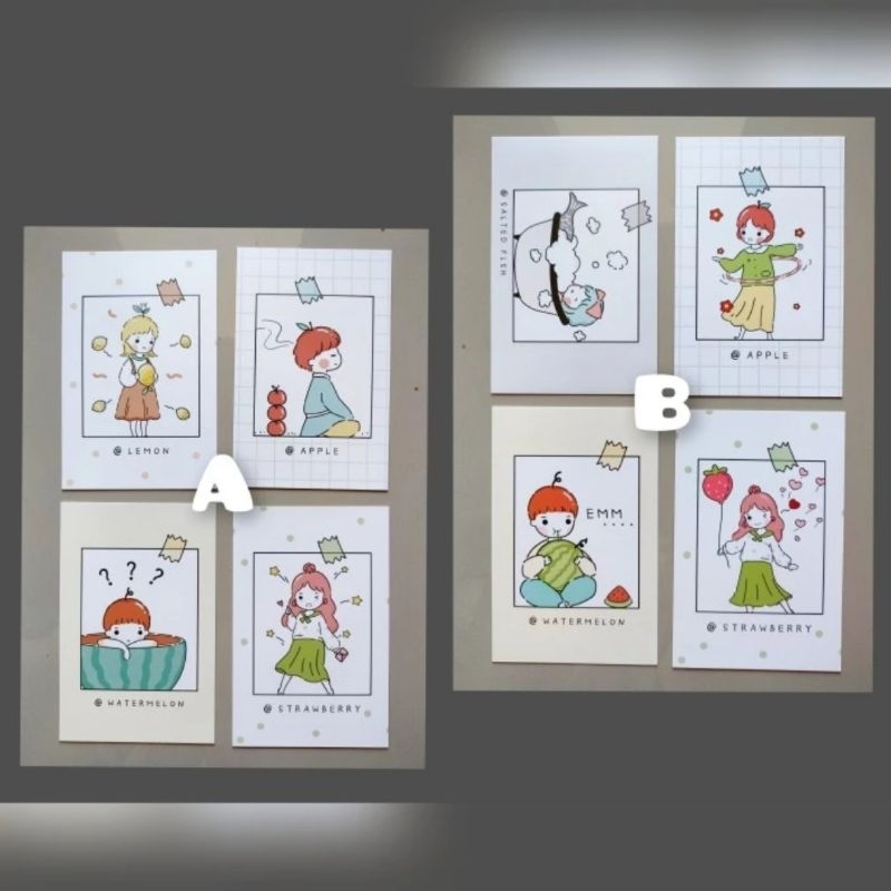 

Cute emotion postcard