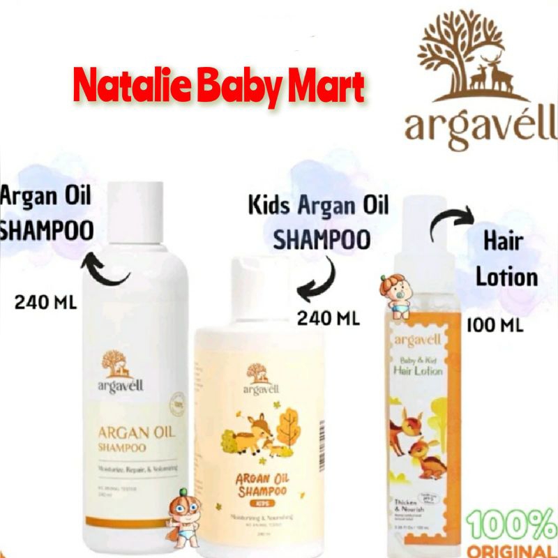 ARGAVELL Argan Hair Lotion / Argan Kids Shampoo / Argan Oil Shampoo