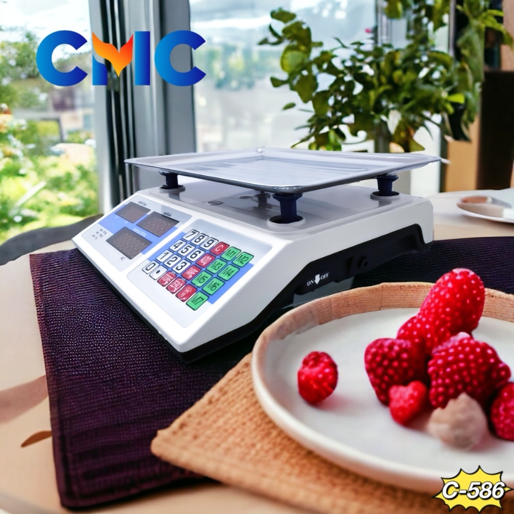 Bardonshop - Cmc C-586 Timbangan Digital Buah 40Kg Double Display Computing Scale