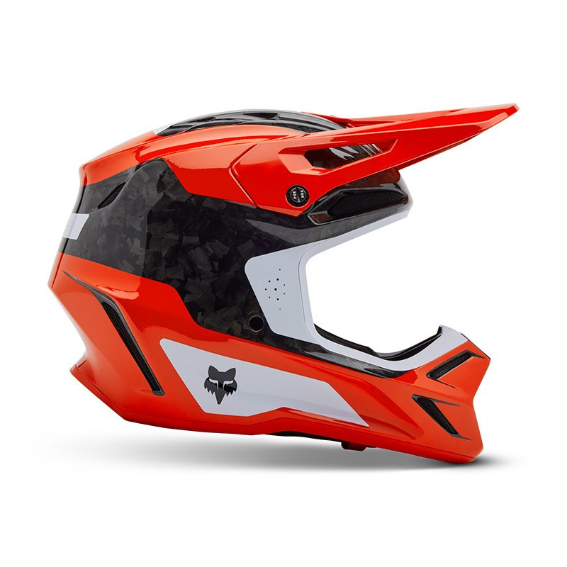 Helm Fox V3 RS Infinite Fluo Red Helmet FOX V3 RS Infinite Cross Original