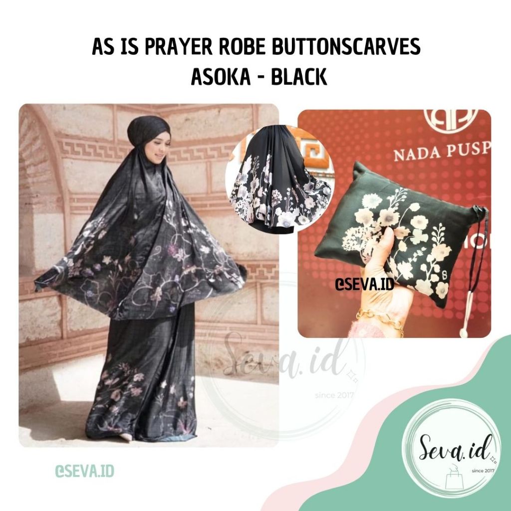 BUTTONSCARVES SALE Prayer Robe Prayer Set Mukena ASOKA CASA MAHARANI CAPSULE