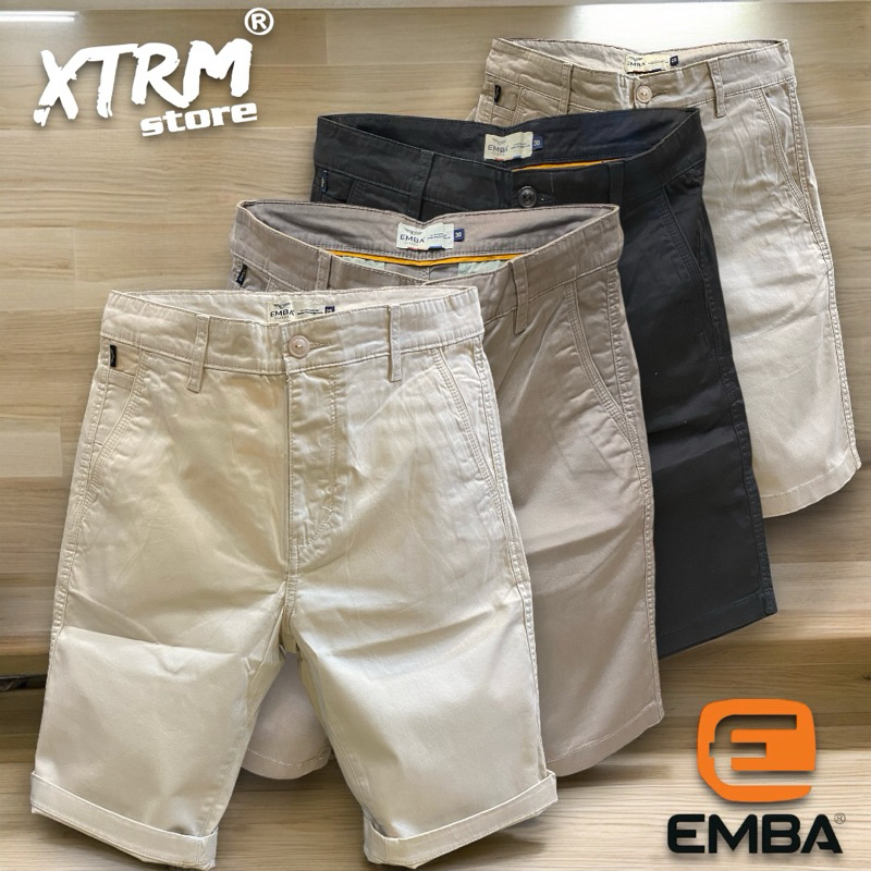CELANA PENDEK EMBA | CELANA CHINOS PENDEK PRIA | EMBA JEANS ORIGINAL.GAETANO
