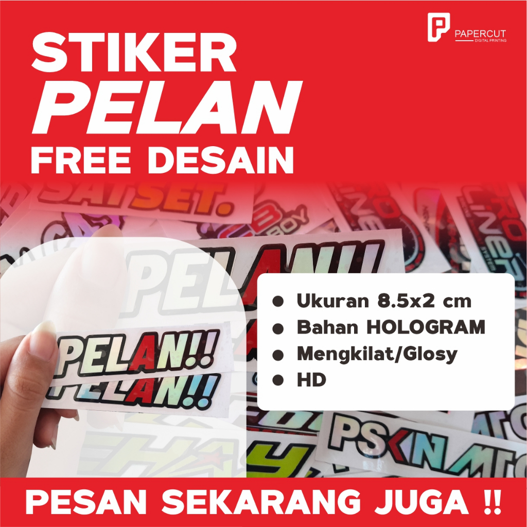 

STIKER PELAN Stiker Motor Label Aksesoris