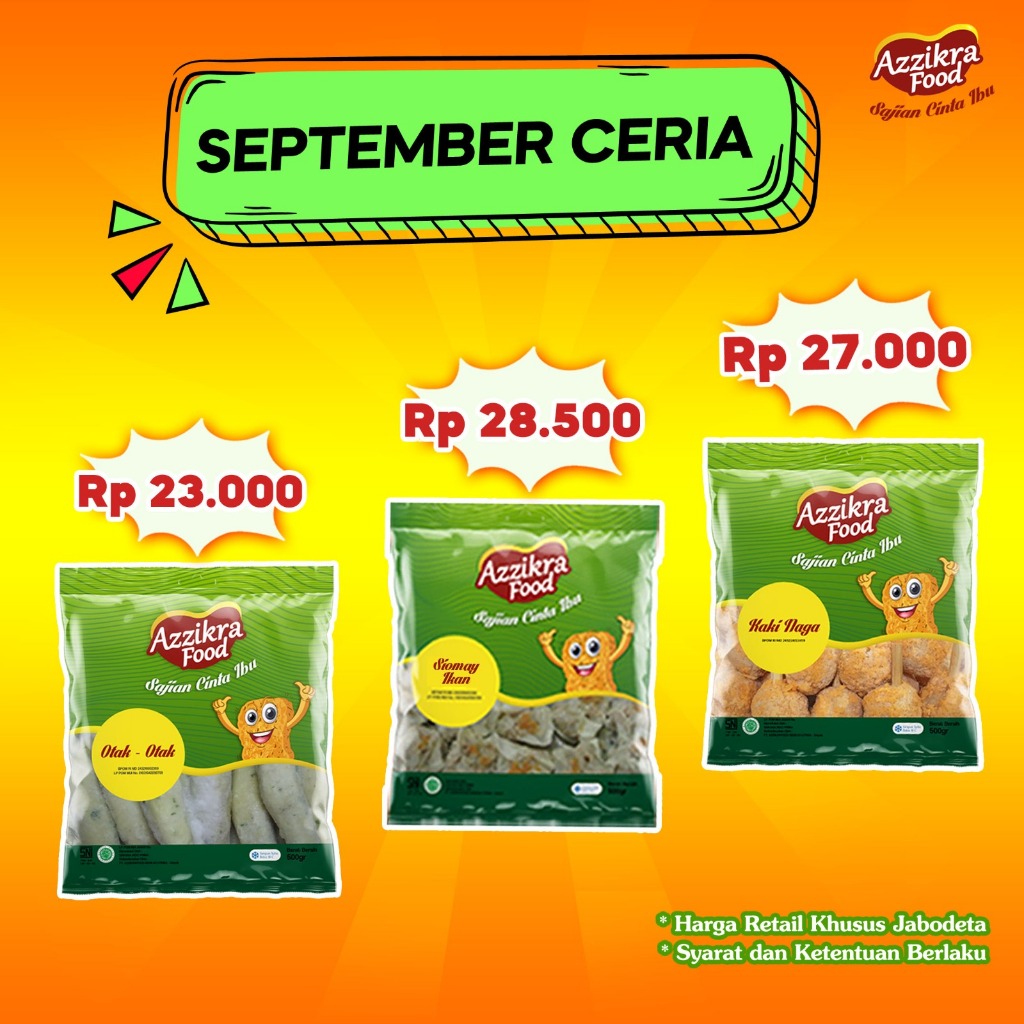 

PROMO SPTEMBER CERIA Azzikra Frozen Food
