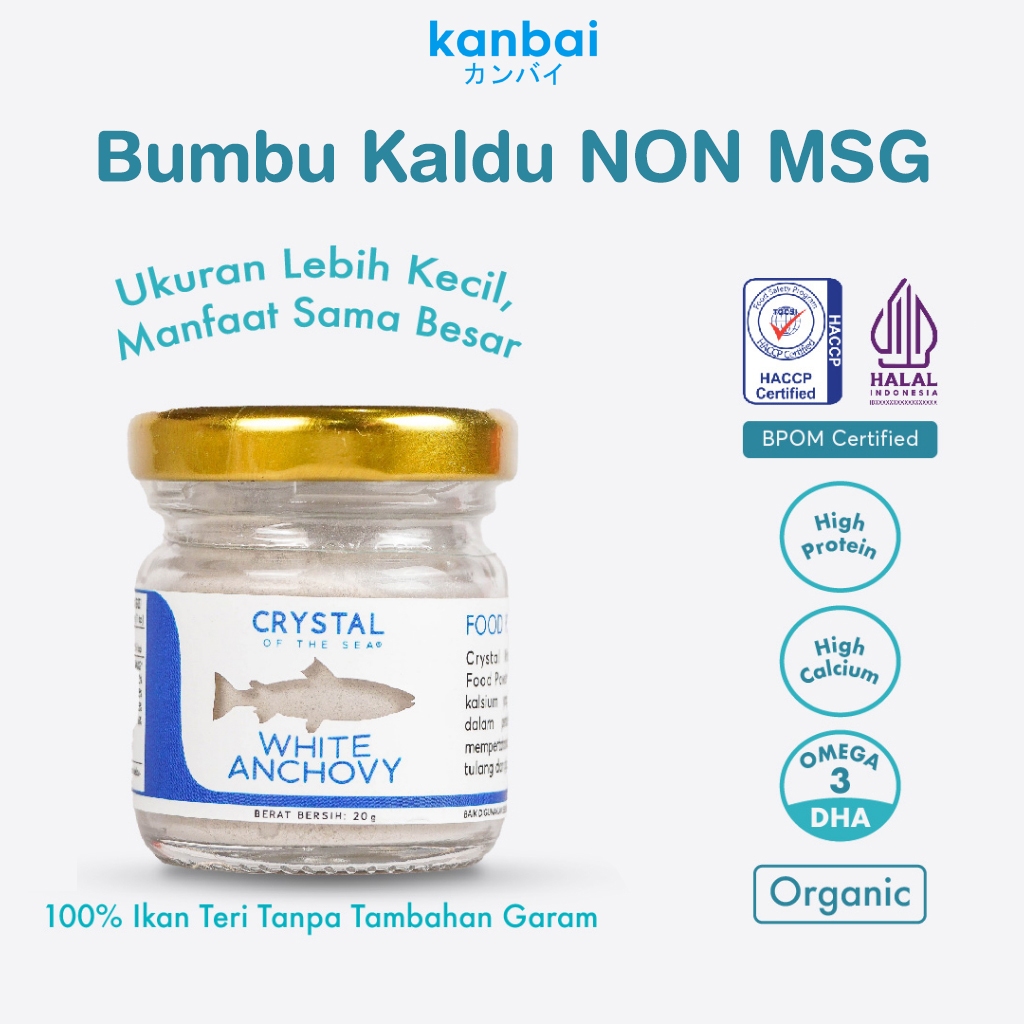 

Bubuk Ikan Teri Nasi 20Gr White Anchovy Powder Bumbu Kaldu MPASI NON MSG