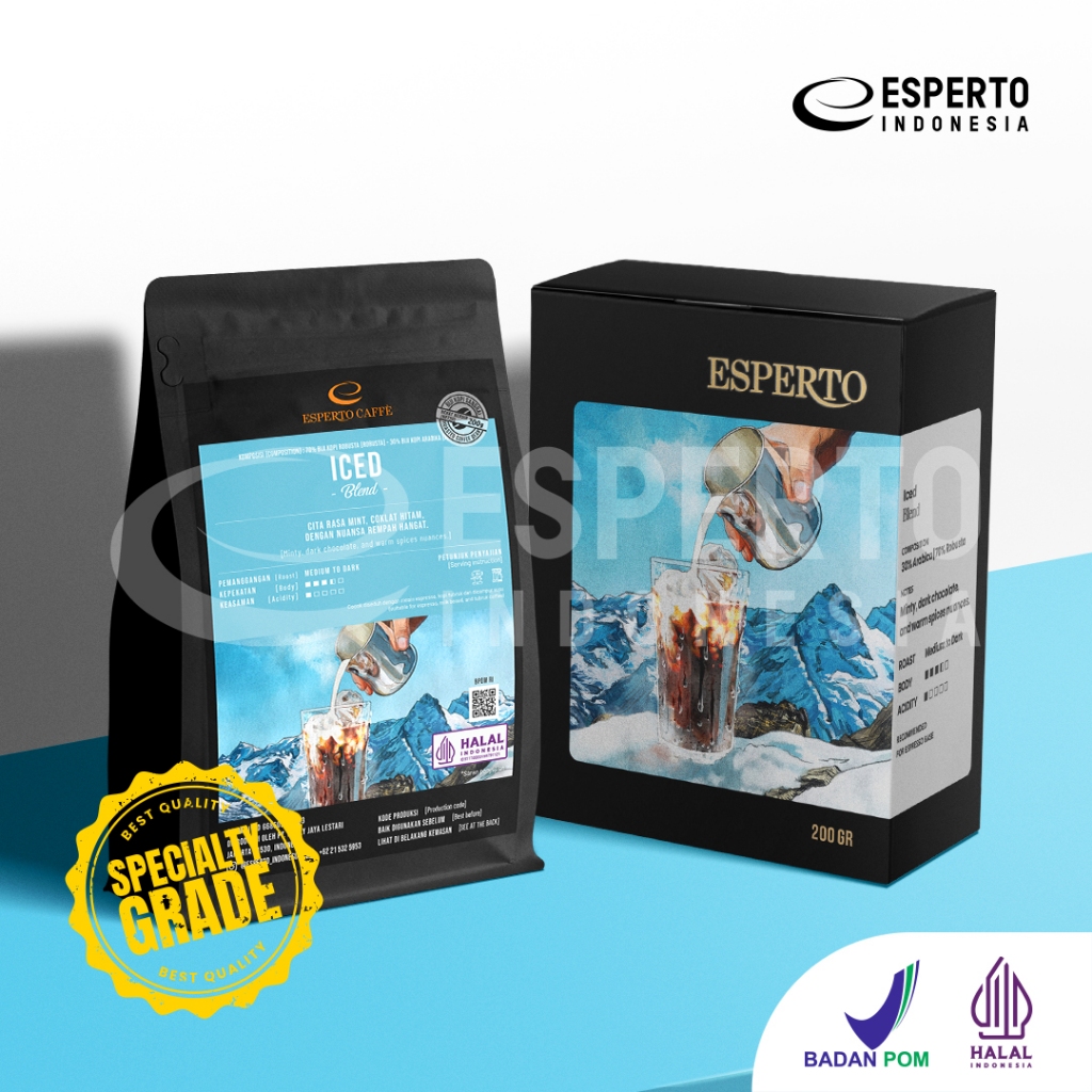 

ESPERTO CAFFE SPECIALITY GRADE ICED BLEND 200 gr - BIJI KOPI