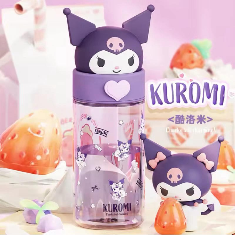 SAKHA - BOTOL MINUM KUROMI BPA FREE IMPORT | TUMBLR ANAK KUROMI | BOTOL MINUM SANRIO IMPORT TERMU