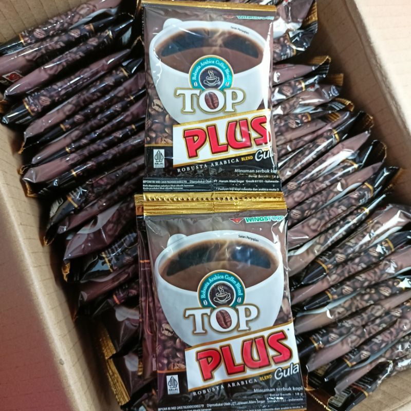 

TOP COFFEE PLUS GULA 1 RENCENG 10pcs X 18gr