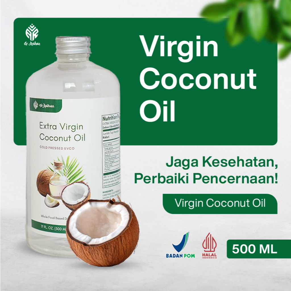 VCO Virgin Coconut Oil Ar-Raihan | VCO Minyak kelapa murni | VCO murni. Minyak vco sentrifugal - min