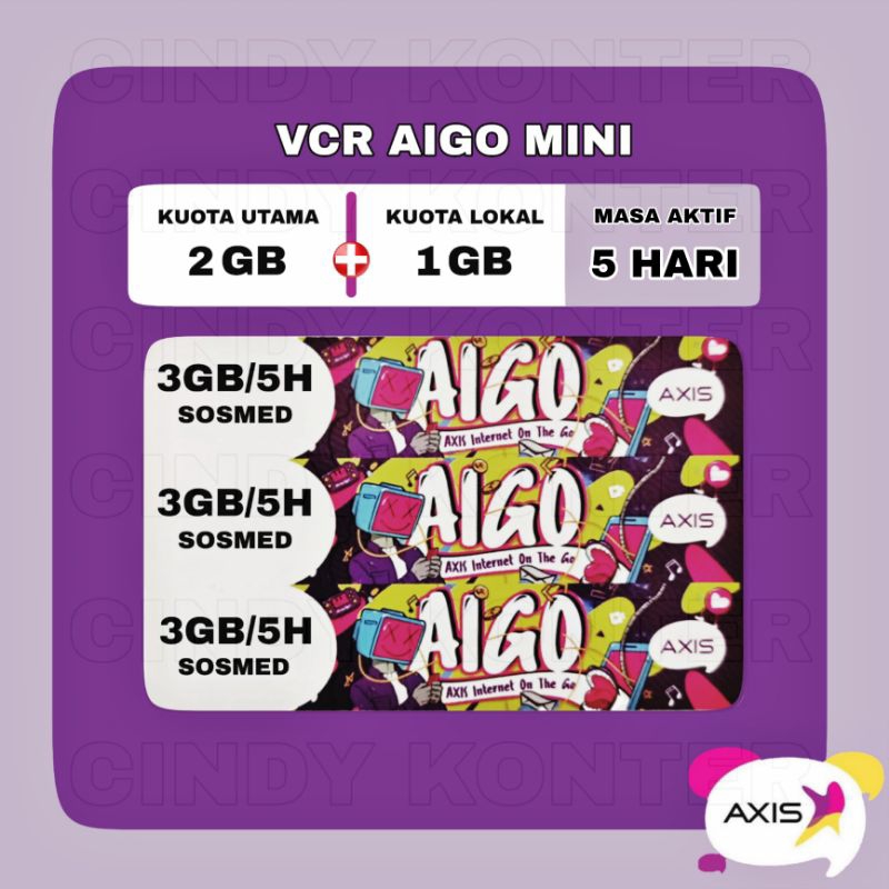 AXIS MINI 3 GB / 5 HARI (SOSMED)