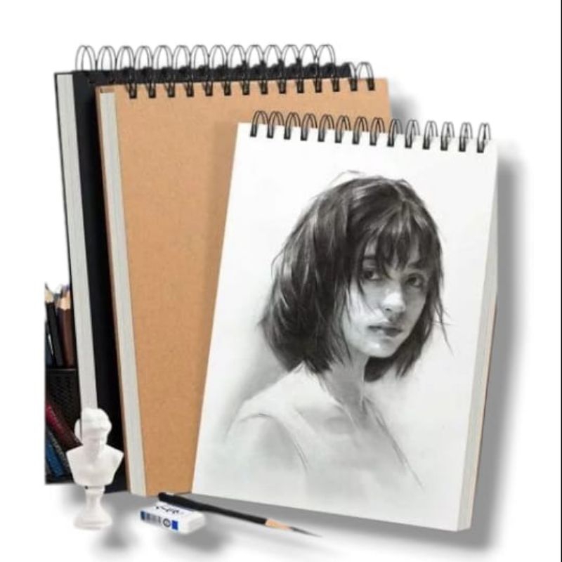 SKETCHBOOK A5 / BUKU SKETSA / BUKU GAMBAR AESTHETIC RING SPIRAL