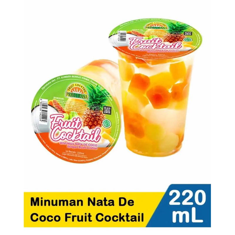 

prima rasa fruit cocktail 220 ml minuman nata de coco fruit cocktail