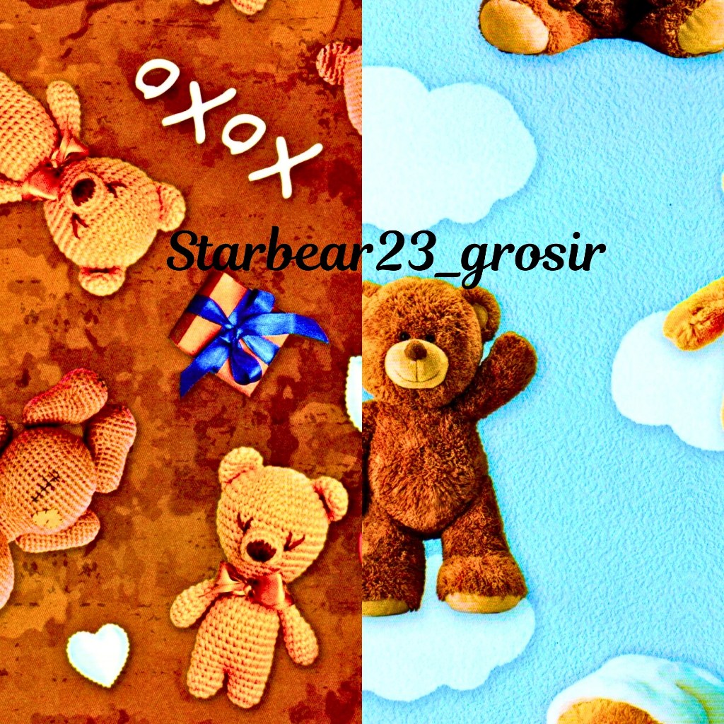 

Kertas kado Jumbo Cloud Teddy Bears Sansanwawa