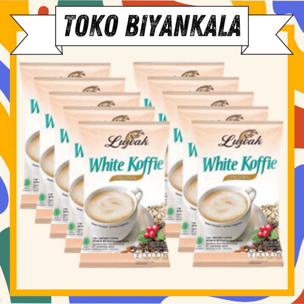 

✅ TOKO BIYANKALA ❤️ Luwak White Koffie 1 Renceng 10 Sachet