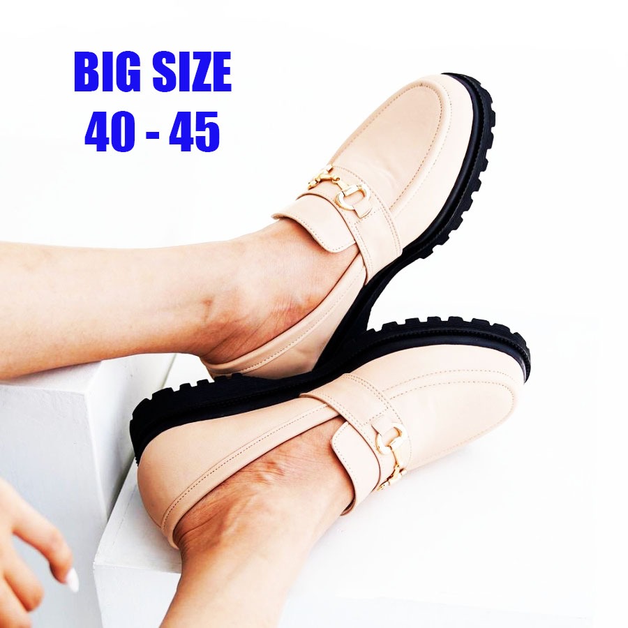 BIG SIZE - Sepatu Docmart Wanita Loafers Ukuran Besar Jumbo