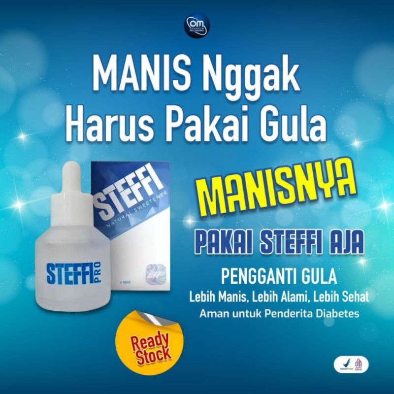 

Steffi Pro 30ml Pemanis Alami Pengganti Gula Alami